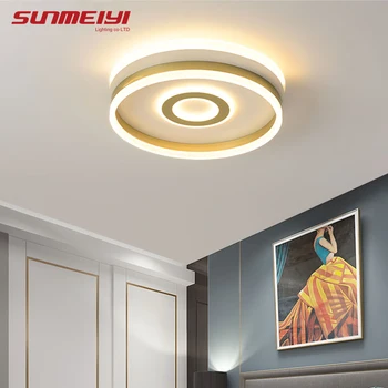 

Minimalist Led Ceiling Lights Aluminum Ceiling Lighting For Kitchen Dining room Living room Lamp Gold lustre de led moderno