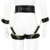 Thierry 4pcs/set PU leather handcuffs leg cuffs waist belt bondage Restraints set ,BDSM sex toys for couples adult games ► Photo 3/6