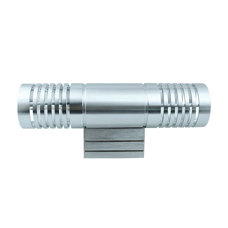 

Led Wall Light 6W Cylindrical Indoor Wall Lamp Modern Bedroom Hotel Bar Light Silver Aluminum