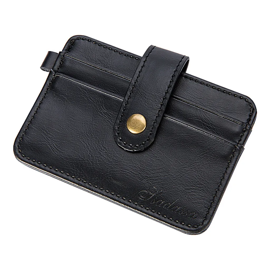 

New Slim PU Leather Wallet Men Magic Wallets Designer Small Purse Male Hasp Vallet Retro Card Holder Mini Holders Carteira Pouch