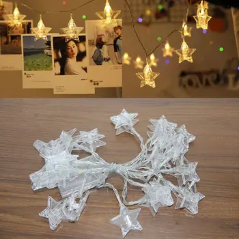 

40 LEDs Photo Clips String Light Star Shape Memory Show Party Wedding Proposing
