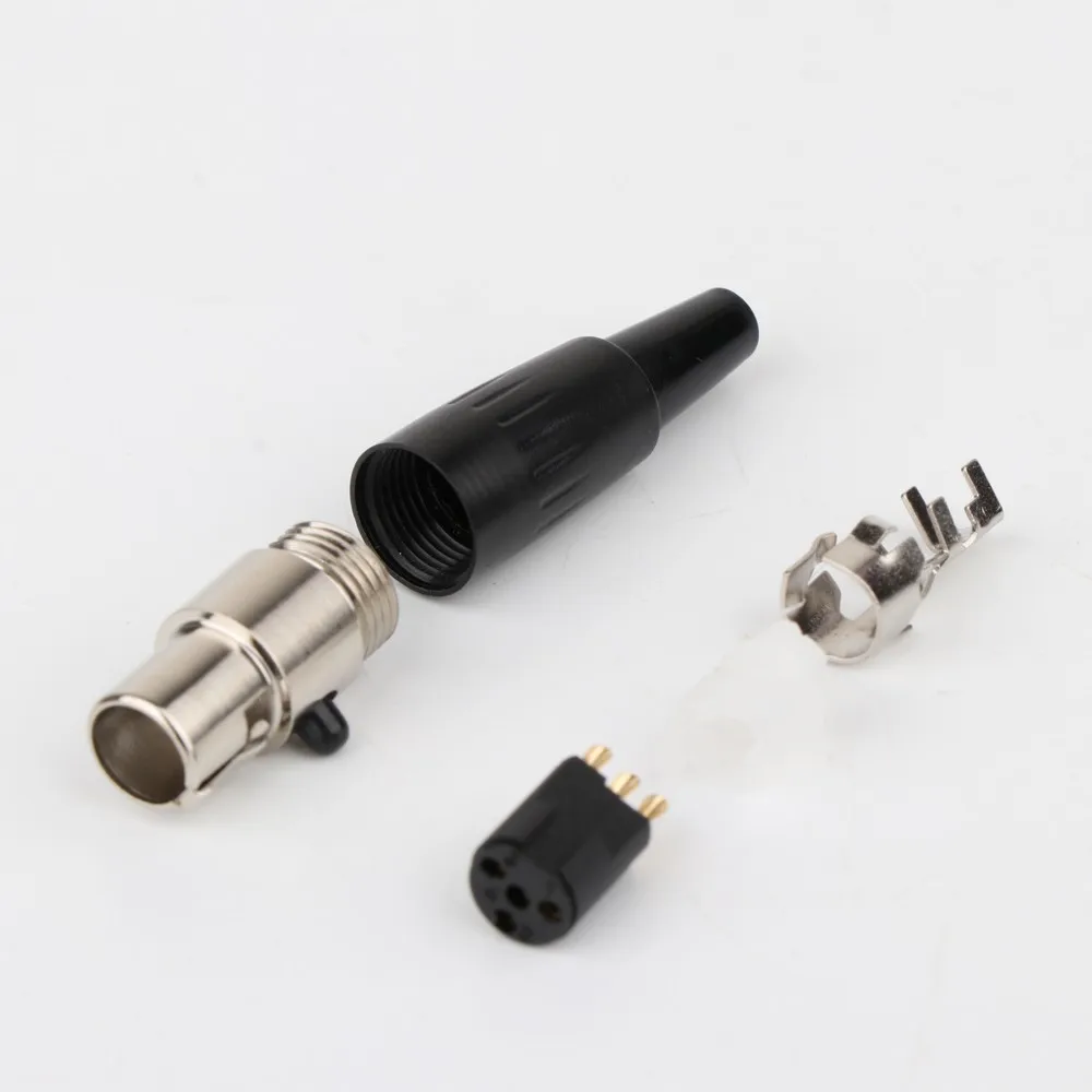 2 шт. Hi end 4 Pin Mini XLR гнездовой разъем DIN аудио AV припой Hifi Позолоченный