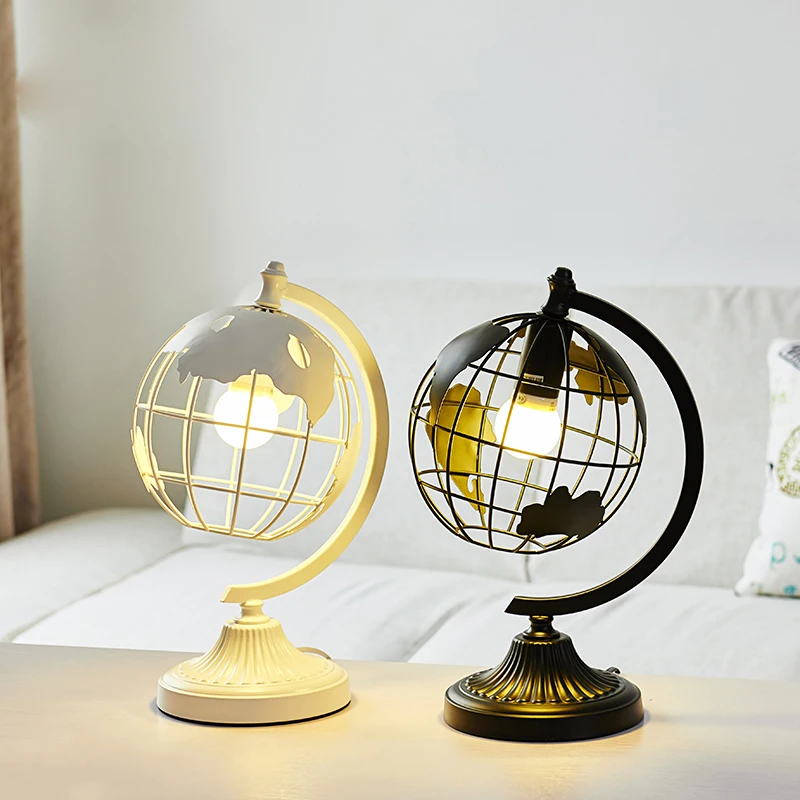 

Earth Round Reading Lighting led Lamp Living Room Deco Bedroom Desk Lamps Indoor Bedside Table Lamp Home Decor Fixtures