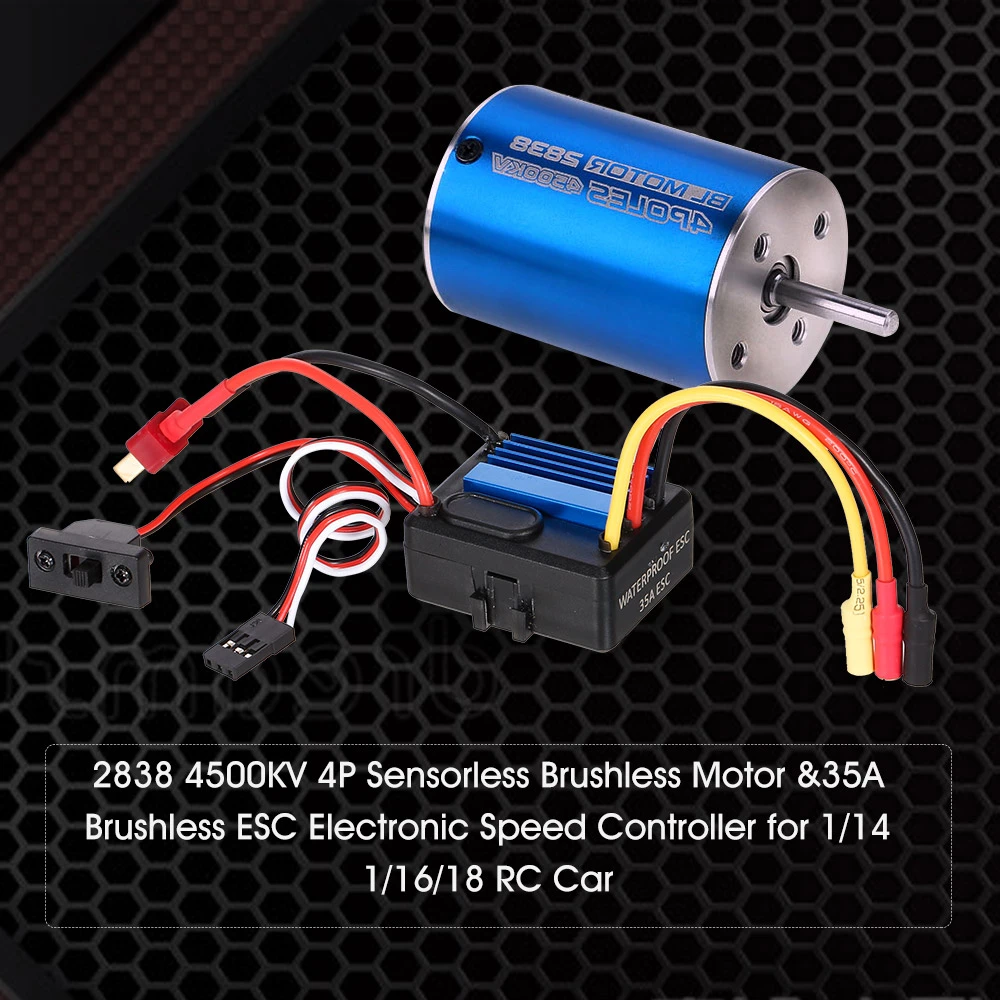 2838 3600KV 4500KV 4P Sensorless 