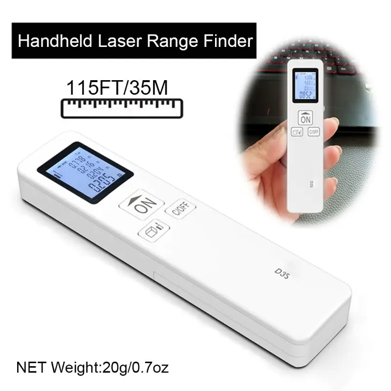 Portable Laser Rangefinder Digital Distance Meter 30M Range Finder Pocket Size Portable Laser Rangefinder Digital Distance Meter 30M Range Finder Pocket Size