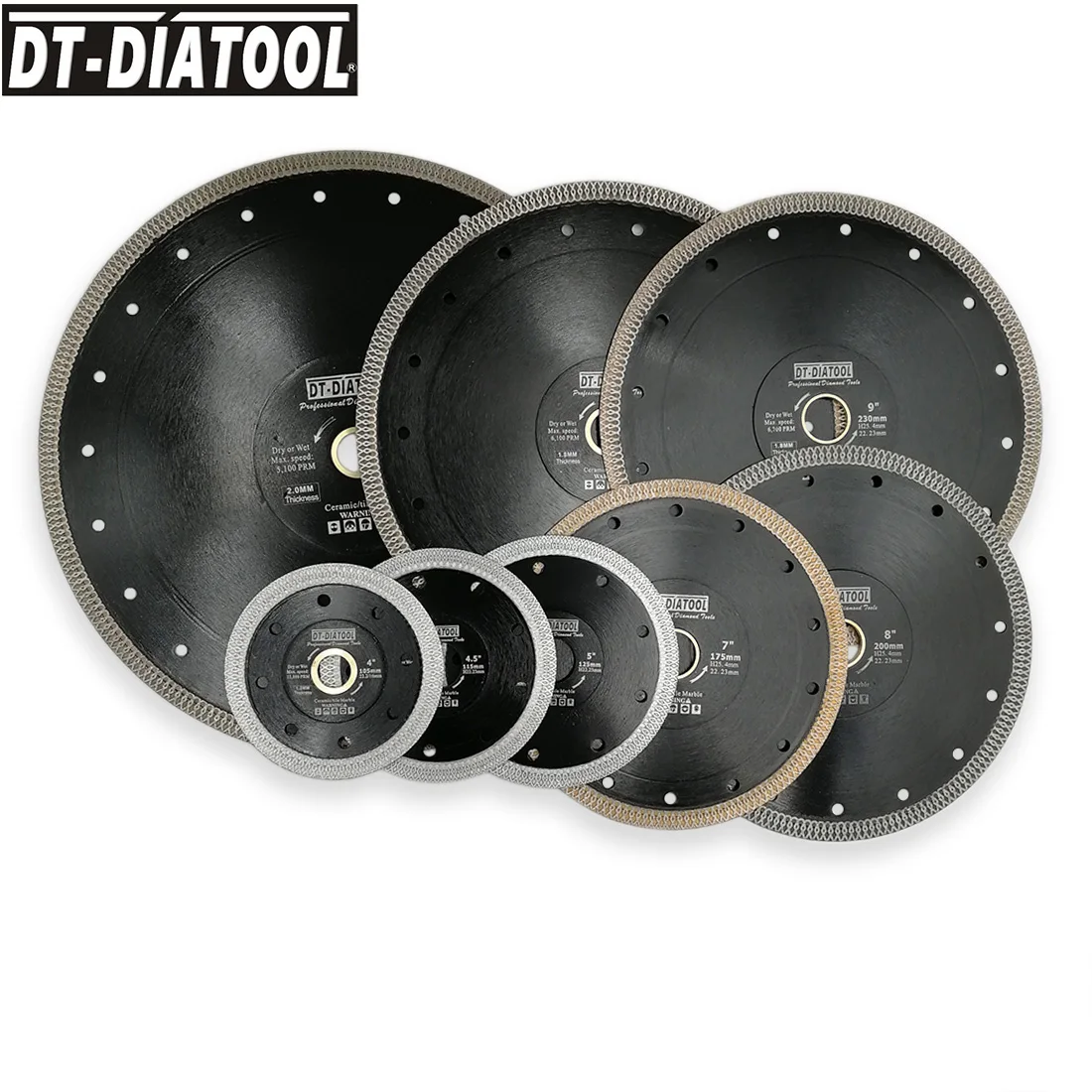 DT DIATOOL горячепрессованное спеченное алмазное лезвие режущий диск X Mesh Turbo Rim