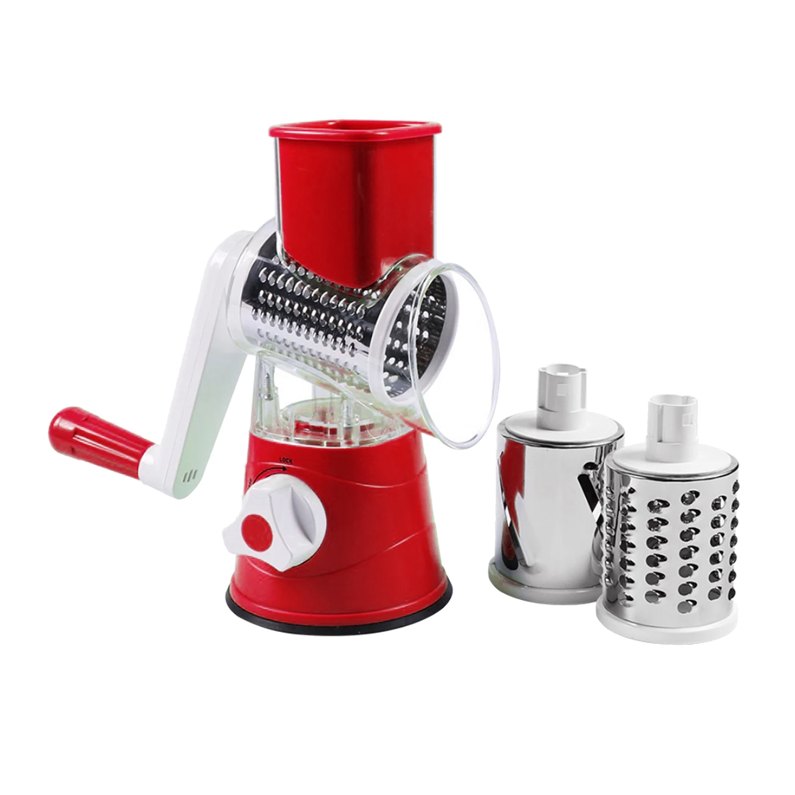 Rotary Cheese Grater Slicer, Drum Slicer Manual Vegetable Cutter Kitchen Gadgets Kitchen Accessories