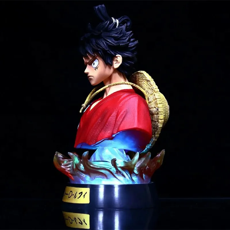 One Piece Monkey D Luffy Anime Figures Bust Model Toys 7 Colors Remote Control Toy Action LED Figurals Collector Brinquedos 16cm One Piece Monkey D Luffy Anime Figures Bust Model Toys 7 Colors Remote Control Toy Action LED Figurals Collector Brinquedos 16cm