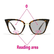 MINCL/для мужчин и женщин солнцезащитные фотохромные очки для чтения "кошачий глаз" сверхлегкие бифокальные очки для пресбиопии для мужчин и женщин UV400 с коробкой NX