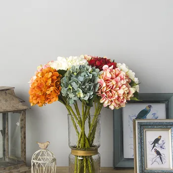 

Guangzhou Imitation Flowers Single Bottle Retro Hydrangea European Style Top Grade DIY Hair Accessories Headband Wedding Decorat