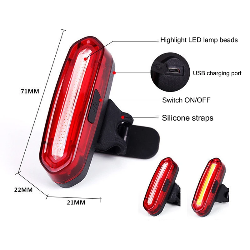 Sale A MTB Bike Taillight Waterproof Riding Rear Light LED USB Chargeable Mountain Bike Cycling Light Tail-lamp Bicycle Accessories 9 Sale A MTB Bike Taillight Waterproof Riding Rear Light LED USB Chargeable Mountain Bike Cycling Light Tail-lamp Bicycle Accessories 9