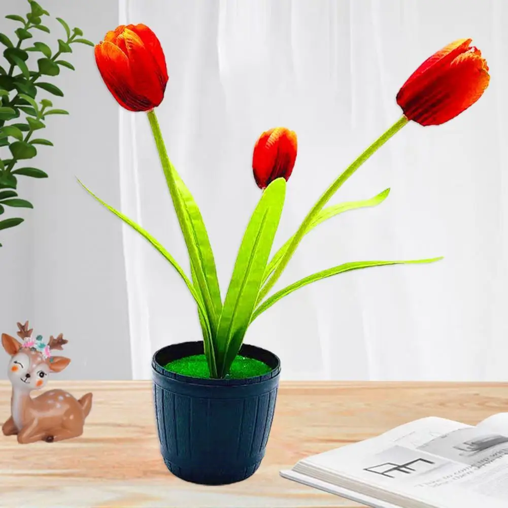 Delicate Tulip Artificial Flowers Real Wedding Decor Simulation Bride Bouquets Pu for Home Party Vase Dropshipping | Дом и сад