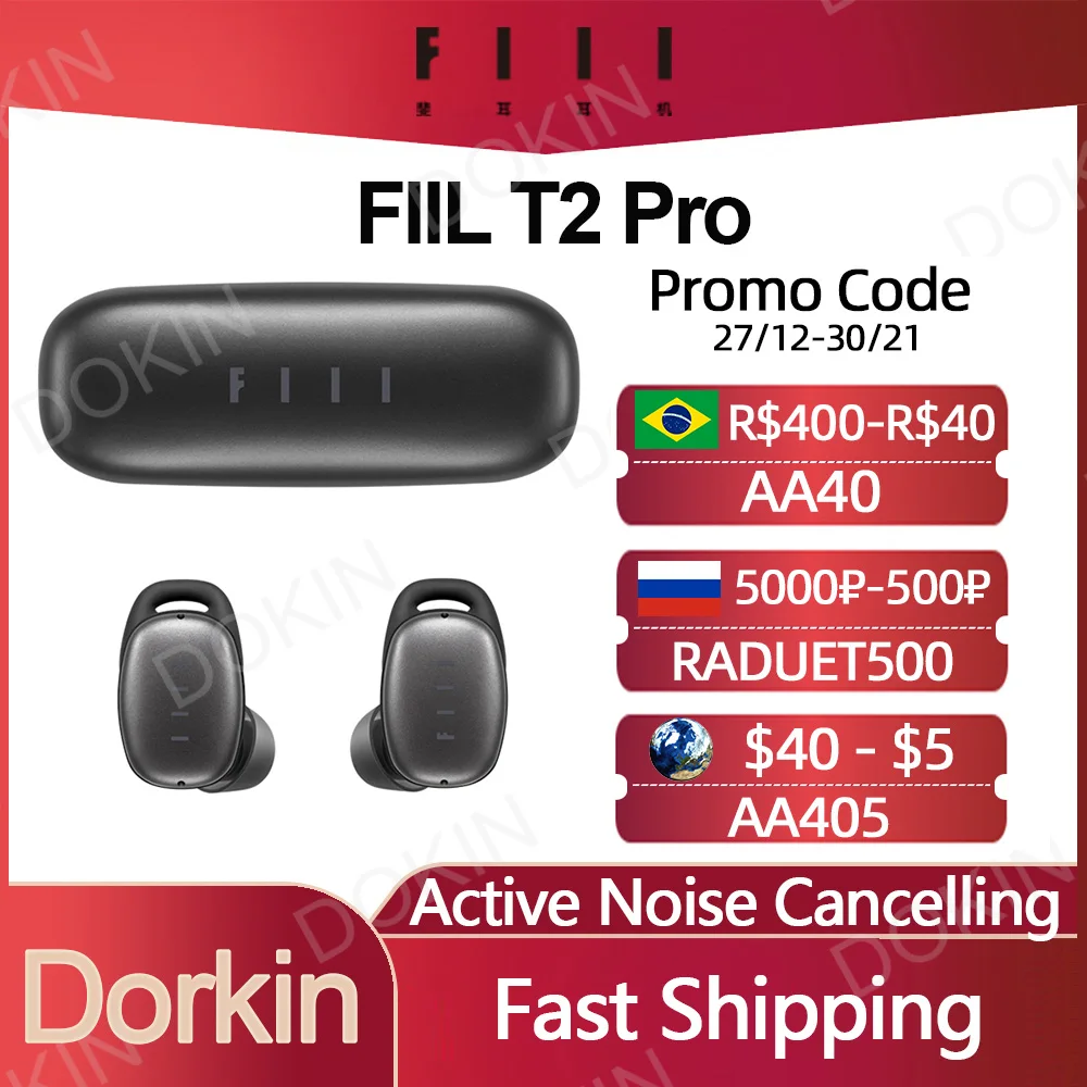 TWS-наушники FIIL T2 Pro с поддержкой Bluetooth 5 2 и сенсорным управлением |