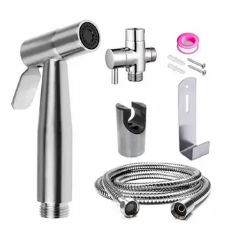 

Professional Stainless Steel Toilet Hand Held Bidet Sprayer Bidet Set Sprayer Self Cleaning Shower Head Sprayer Set