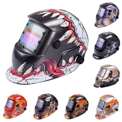 Masque de soudage électrique, casque à obscurcissement automatique, lentille de soudage réglable, équipement de protection pour électricien 