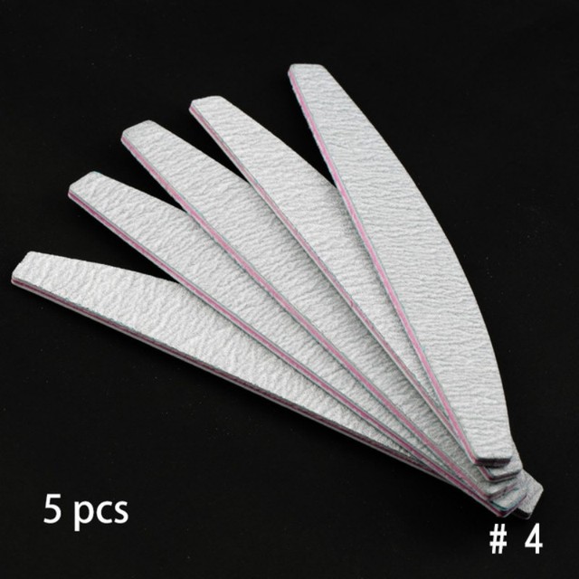 multi-shape sandpaper nail file lime double-sided sanding buffer block, gray nail file for UV gel polishing manicure tools