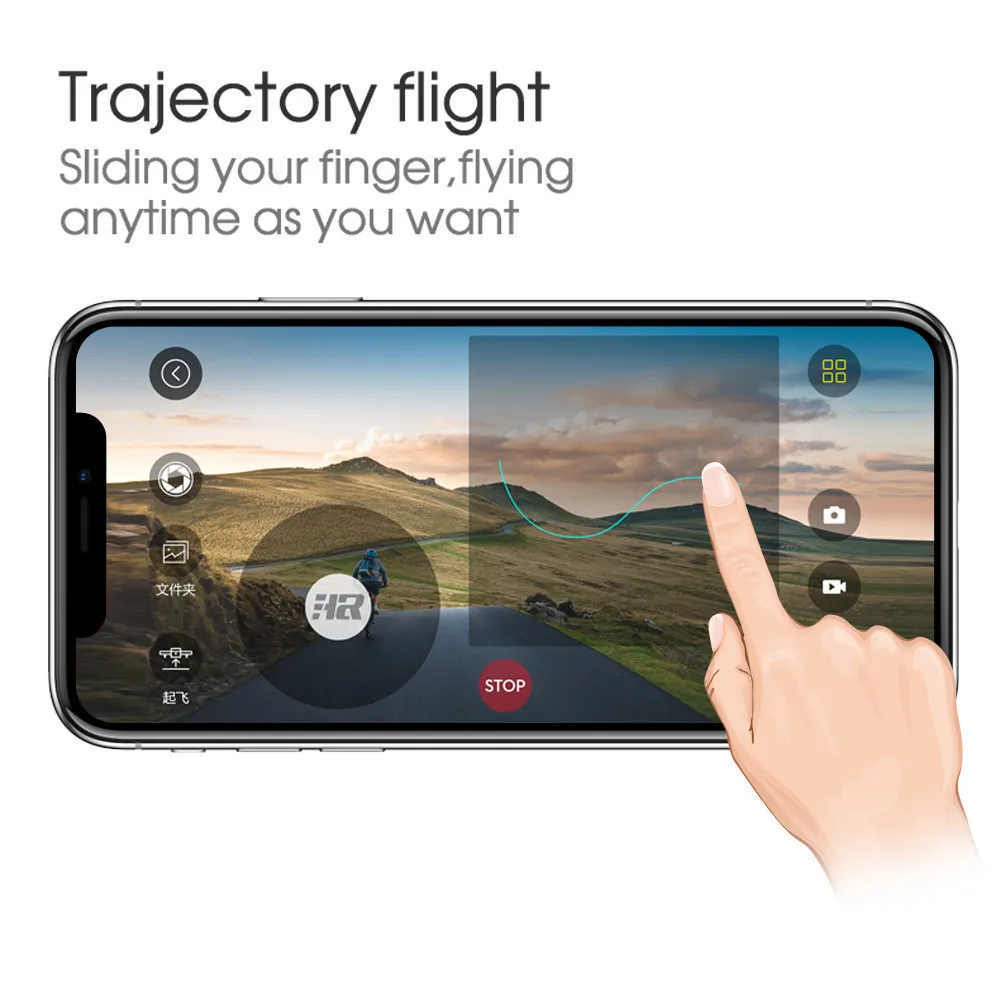 Рыболовный Дрон zohdDrone x pro 2,4 г селфи wifi FPV gps с 720P HD камерой складной RC Квадрокоптер zohd Дрон посадочная площадка