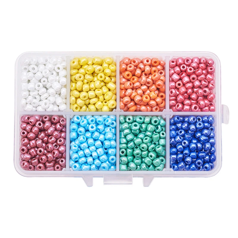 

Creative Handmade DIY Accessories Round Glass Beaded Combination Set DIY Handmade Jewelry Necklace Bracelet Accessories