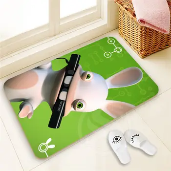 

H-P966 Custom Raving Rabbids#11 Doormat Home Decor High Quality Pattern Door mat Floor Mat foot pad SQ00806#H0966