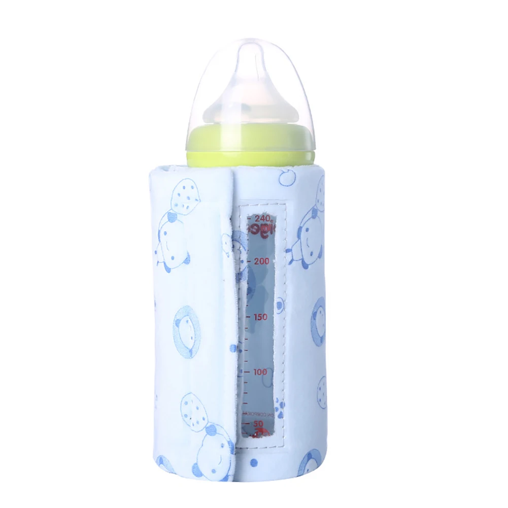 Travel Stroller USB Milk Water Warmer Baby Nursing Bottle Heater Insulated Bag