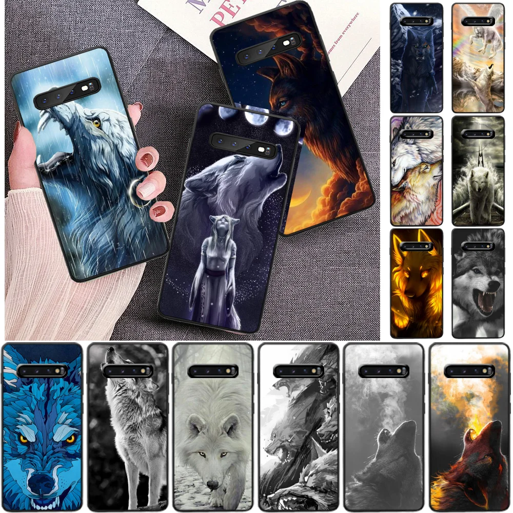 

LJHYDFCNB Wolf Pack of wolves Bling Cute Phone Case for Samsung S9 plus S5 S6 edge plus S7 edge S8 plus S10 E S10 plus
