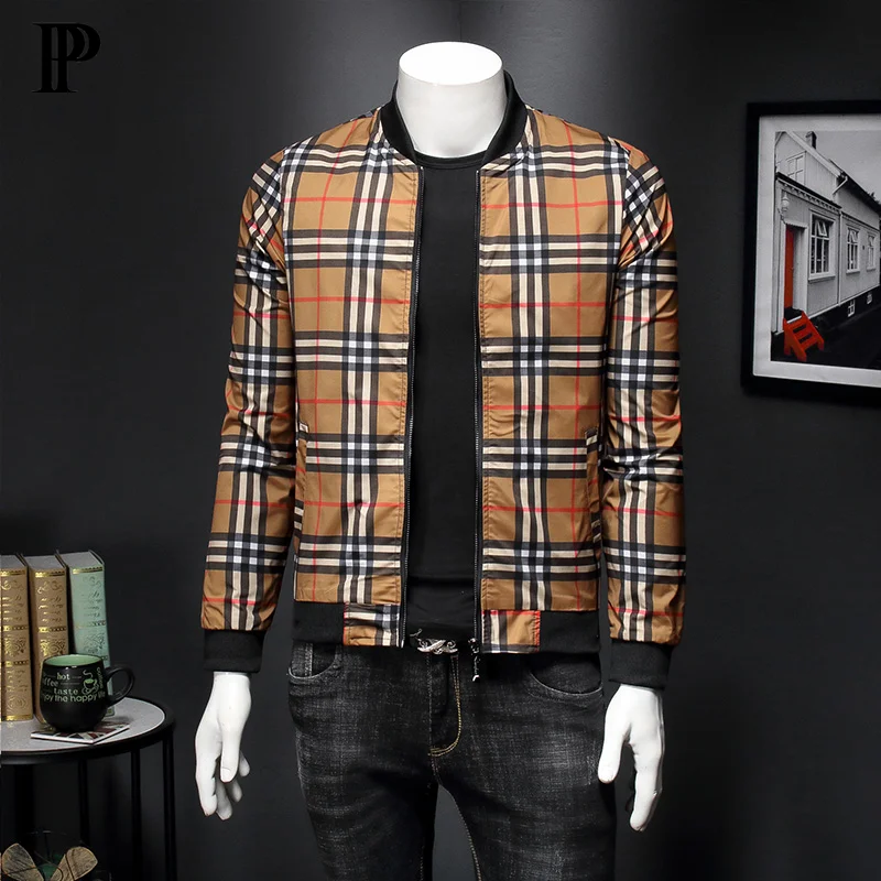 

2020 New Korean version men's jacket slim jacket men printed coat