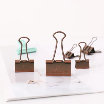 Clip retrò in bronzo Clip multifunzionale a coda di rondine Clip per carta da ufficio Clip per raccoglitori Raccoglitori Accessori per ufficio Materiale Oficina