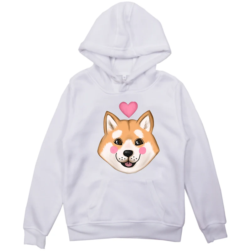 Hoodies 6 Новые детские толстовки с капюшоном Милая Толстовка для маленьких мальчиков и девочек с принтом Шиба ину зимняя верхняя одежда с длинными рукавами, толстовки детские толстовки - Цвет: Hoodies 6