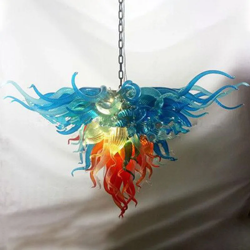 

Italy Designer Hand Blown Murano Glass Chandelier Colorful Art Deco Modern Festival LED Chandelier Light Fixtures