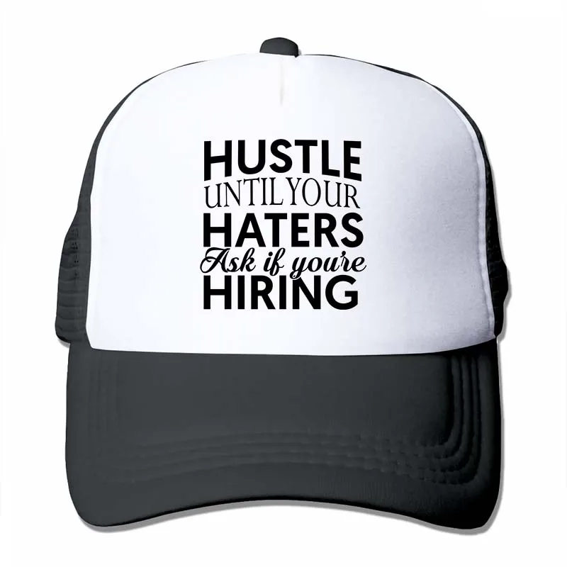 Hustle joinner Hustle пока ваши шляпки мотивация вдохновение успех для денег, богатства бейсболка для мужчин и женщин Кепка водителя грузовика - Цвет: 4-Black