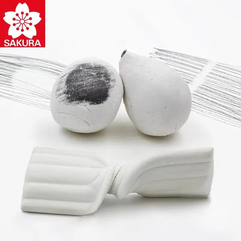 2pcs/lot Sakura Kneaded Eraser For Charcoal Pencil Rubber Pastel Soft