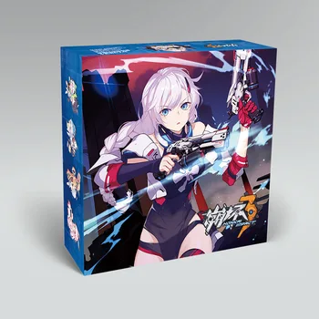 

Anime Honkai Impact 3 Little Gift Box Package Toy Include Postcard Badge Stickers Bookmark Sleeves Bracelet Gift