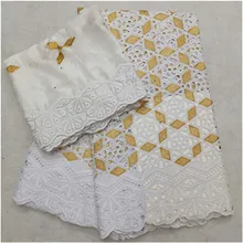 Хлопок африканская кружевная ткань последняя нигерийская Свадебная лента с кружевной вышивкой Дубай ткани с камнями Африканское парчовое 7 ярдов