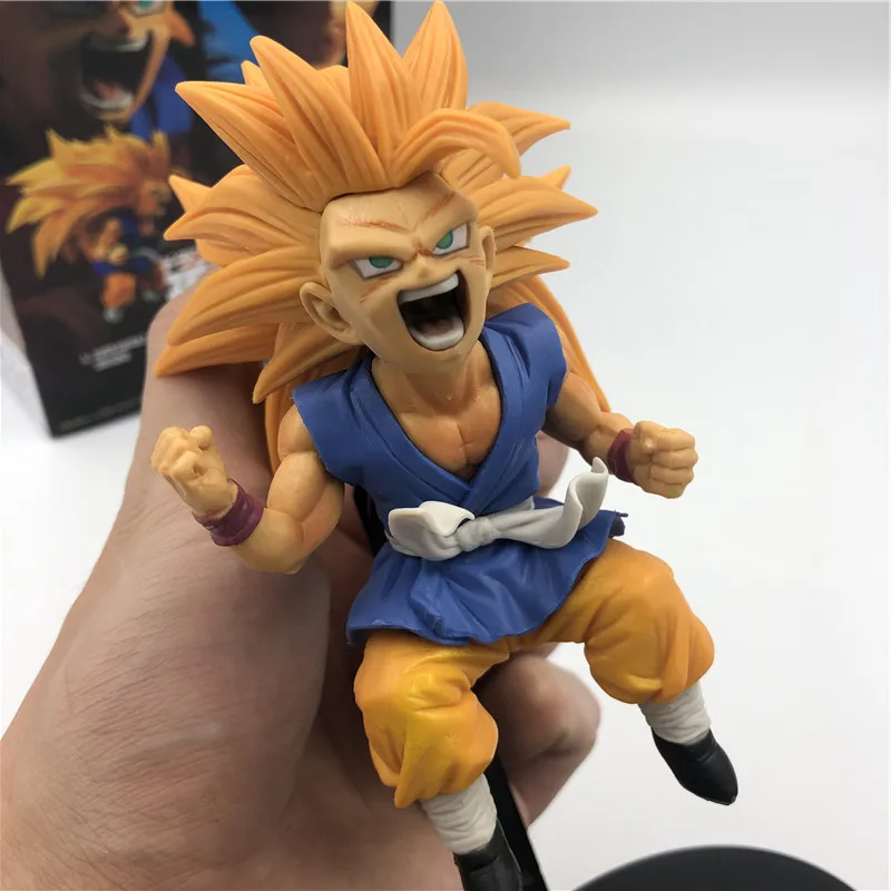 Dragon Ball Z Сон Гоку ребенок Супер Saiyan 3 Ver. ПВХ фигурка DBZ Goku Fighting FES Vegeta Коллекция Модель игрушки 20 см