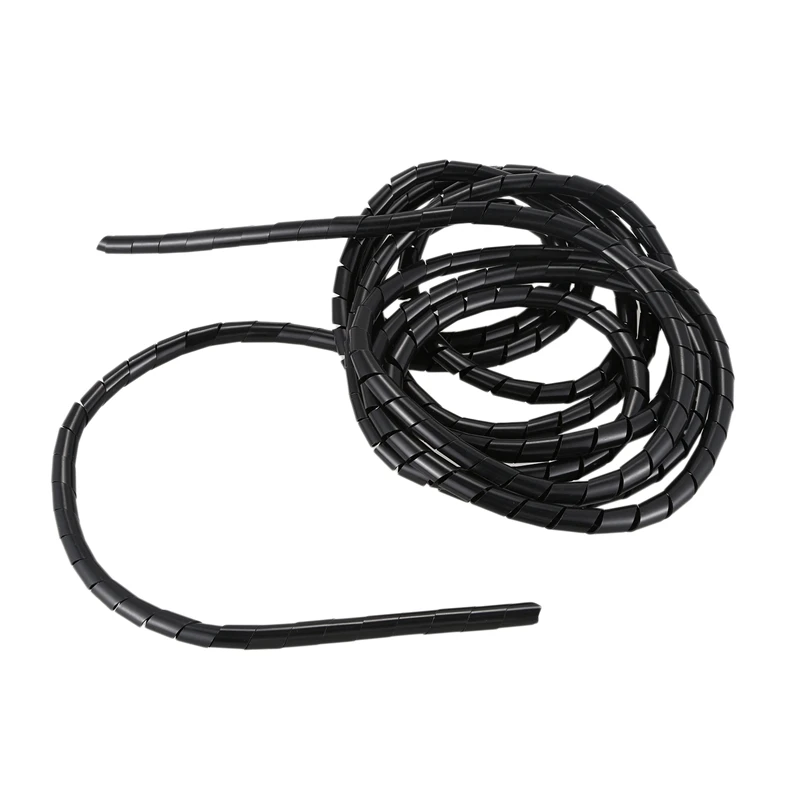

12mm 4M Computer Cable Wrapper Organizer Spiral Wrap Band for PC TV