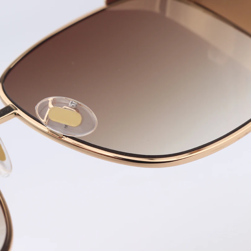 Квадратные золотые блестящие женские солнцезащитные очки модные градиентные