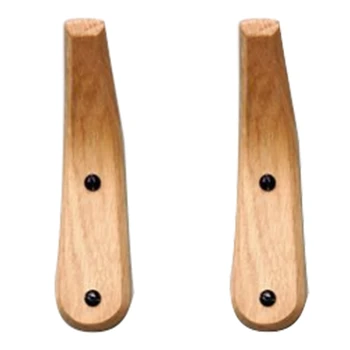 

Natural Wood Coat Hook Clothes Hanger Wall Hanger Bathroom Storage Rack Towel Hanger Multifunction Wall Art Decor Home and Kitch