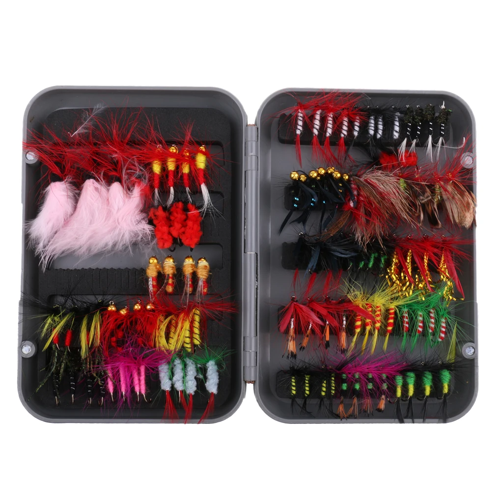 100pcs Hook Bait Lure Crankbaits Life-like Dragonfly Insects Floating Fly Fishing Flies