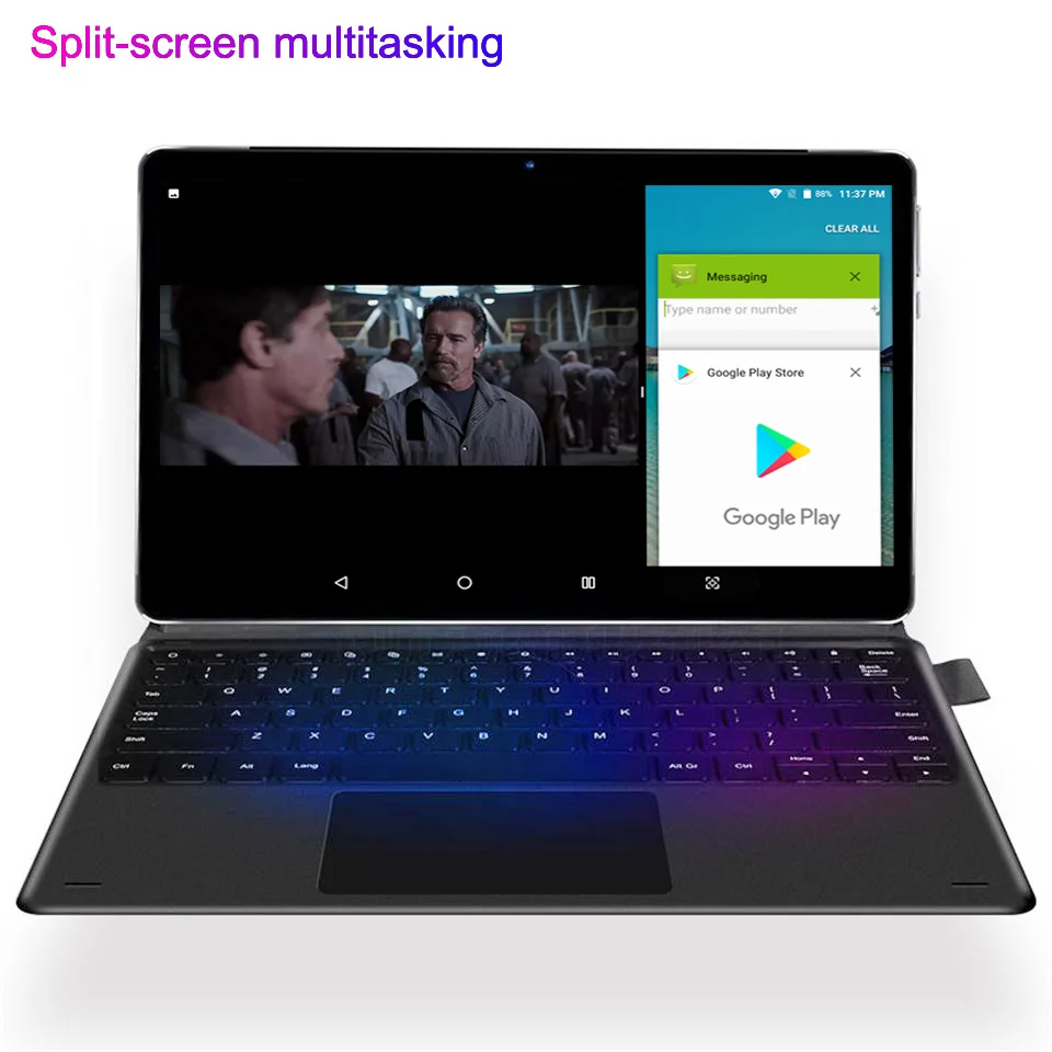 

original 11.6 Tablet 2 in 1 with keyboard tablet android 4G lte mt6797 10 cores 128GB rom tablet gps 5MP+13MP metal body