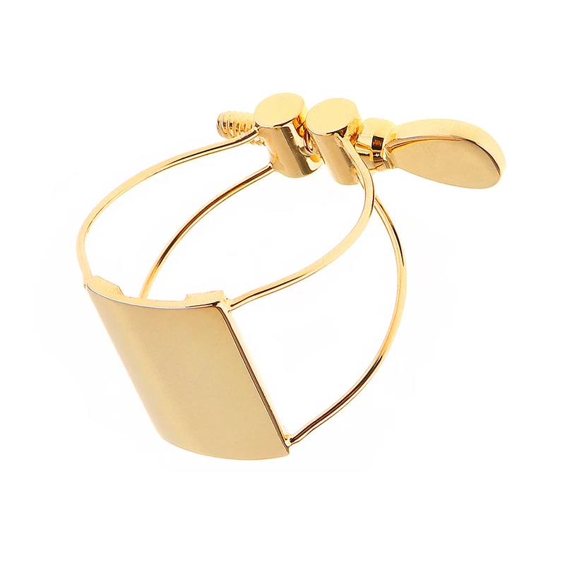 Шьет-прочный позолоченный металлический лигатурный альт саксофон мундштук зажим для саксофона