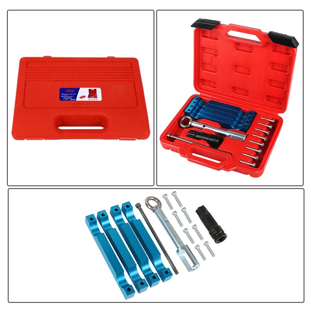 MRCARTOOL 15PCS Car Injector Removal Puller Timing Tool Set Camshaft Timing Alignment Tool Kits For Mercedes Benz M157 M276 M278 6