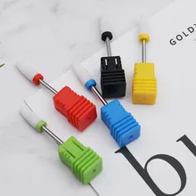 Профессиональный 1 шт. керамический фреза для ногтей сверло для маникюрные пилочки для ногтей Электрический Роторный гель для ногтей удаляет ткань для полировки инструментов