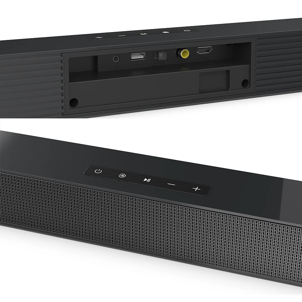 サウンドバー BS-18B BS‑18B, Smart Soundbar Wireless 5.0 Speaker, 10m Range, Wall