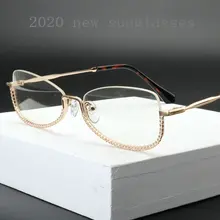 Новые модные квадратные прогрессивные многофокусные очки для чтения, женские анти-синие очки, очки, высокое качество, кошачья Пресбиопия для женщин NX