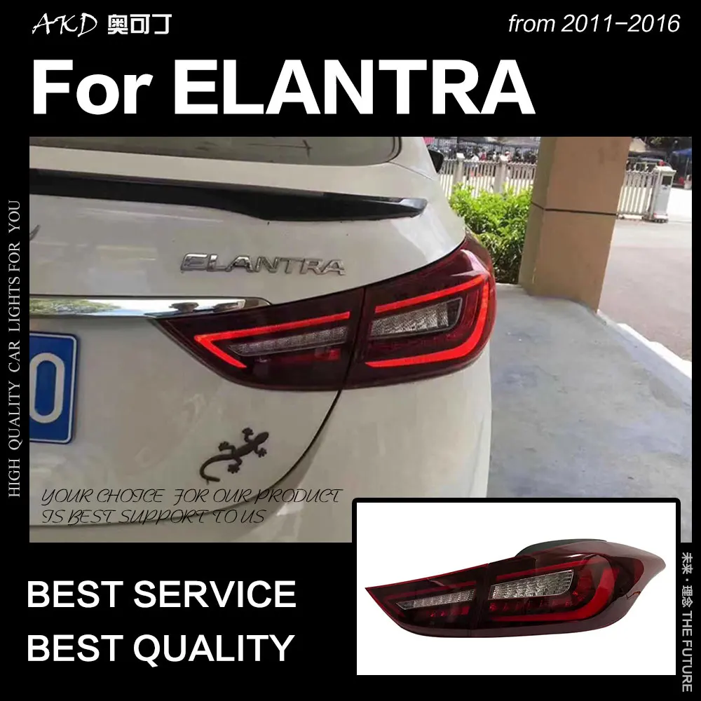 AKD автомобильный Стайлинг для Hyundai Elantra задсветильник s MD светодиодный задний
