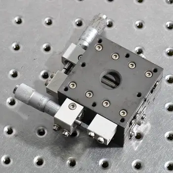 

XY axis two-dimensional MMT M1-639-R1 manual precision fine-tuning cross rail type displacement sliding table iron 60*60mm