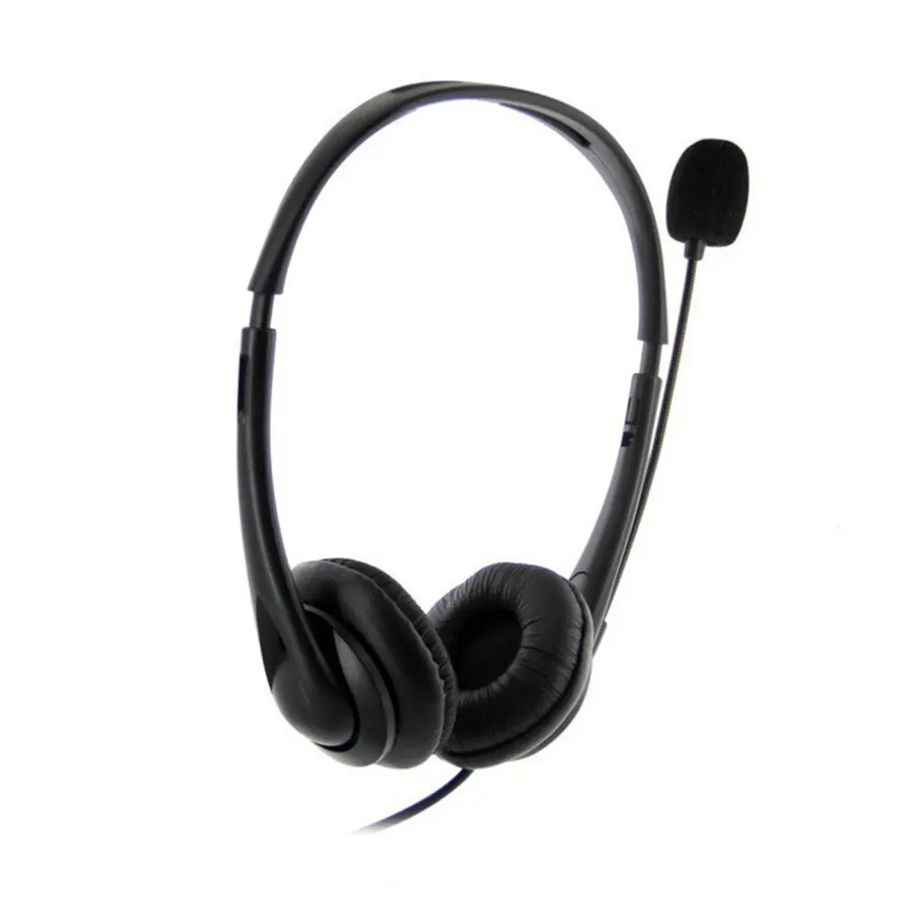 USB Headset with Microphone USB Wired Stereo PC Headphone with Microphone Noise Cancelling Audio Controls for Call Center