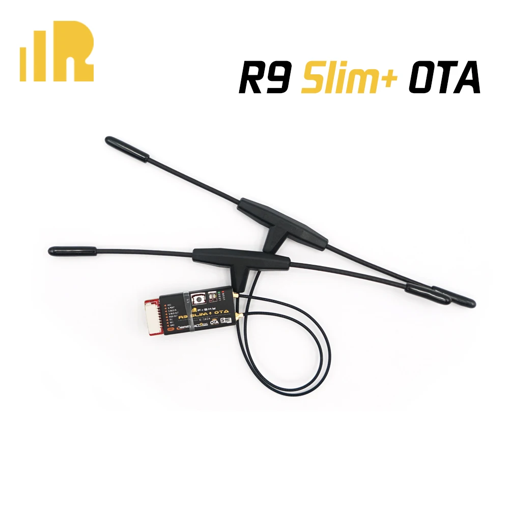 

FrSky R9 Slim+OTA Receiver ACCESS 900MHz Long Range 6 PWM outputs with Dual T Antennas