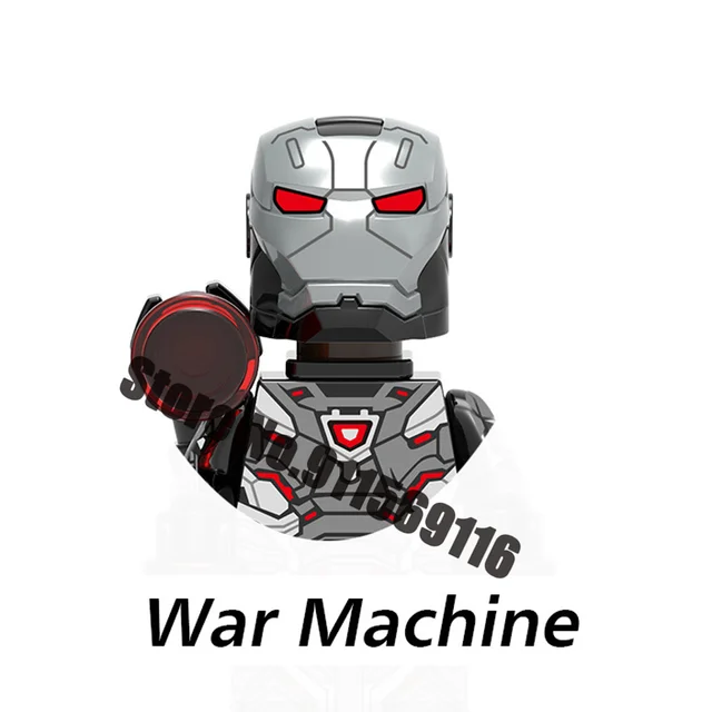 Superhero Iron Man Mark Building Blocks Bricks Tony Stark War Machine Ultron Action Figures Kids Toys Christmas Gifts H-X948