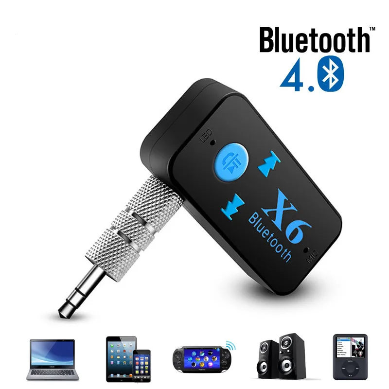 X6 Bluetooth передатчик Aux Usb автомобильный музыкальный приемник адаптер 5 0 мм MP3 для